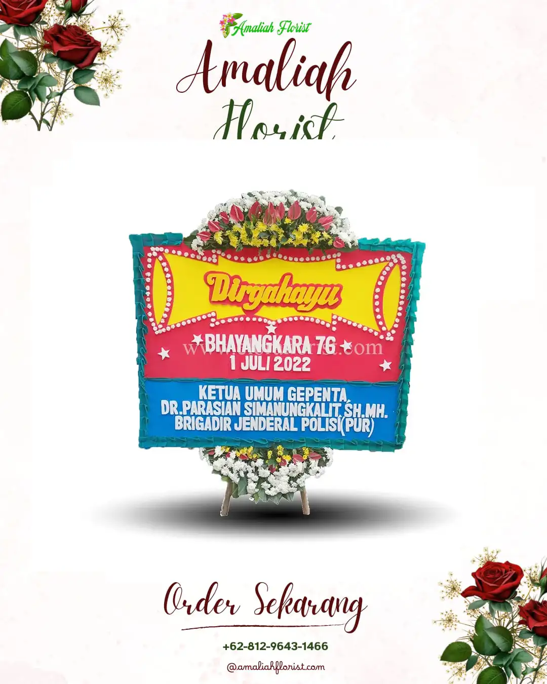 Papan Bunga HUT Ulang Tahun Ambalau